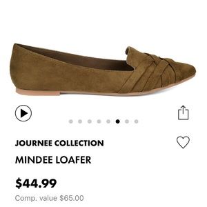 Brand NEW in box Women’s Journee Mindee olive green flat size 10 - loafer